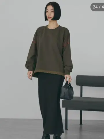 이소재 드로스트 배색 풀오버 아메리칸 홀릭