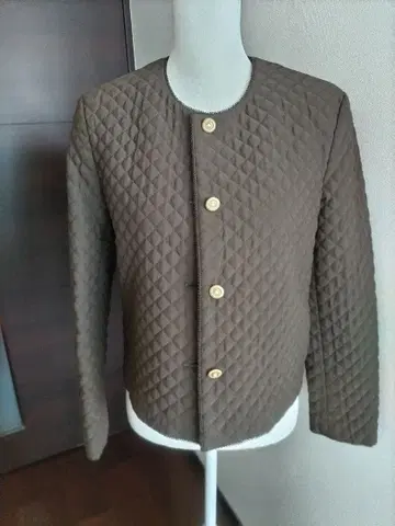 연말 세일 할인 카네코 이사오 브라운 퀼팅 자켓 새상품급