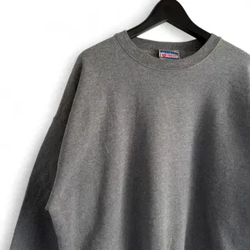 00s 빈티지 헤인즈 무지 그레이 맨투맨 S21