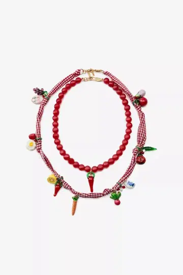 미사용 새상품 ZARA 참 목걸이 2개 세트