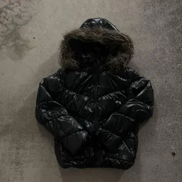 Gap 다운 자켓 퍼 y2k 헤이세이 갸루 짧은 기장 블랙