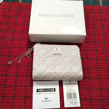 PINKY&DIANNE 이단 접이식 지갑 PDWLFDS3-04 펄 화이트