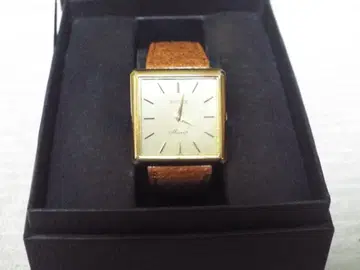 월쌈 가동 빈티지 스퀘어 골드 다이얼 남성용 수동 와인딩 워치