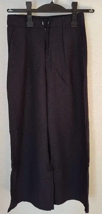 새상품급/와이드 팬츠/블랙/허리 64/레이온 혼방/오피스/캐주얼