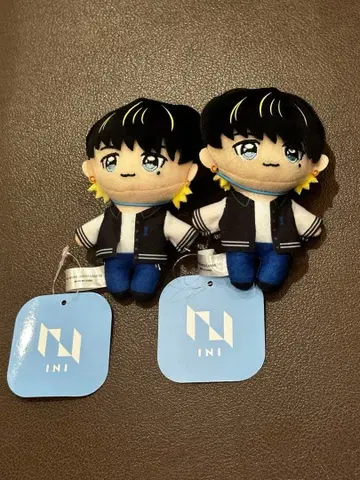 INI GIGO 한정판 마스코트 봉제 인형 타카츠카 히로무 2개 세트