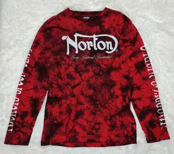 Norton 타이 다이 긴팔 T셔츠 L 트레이닝복 자수