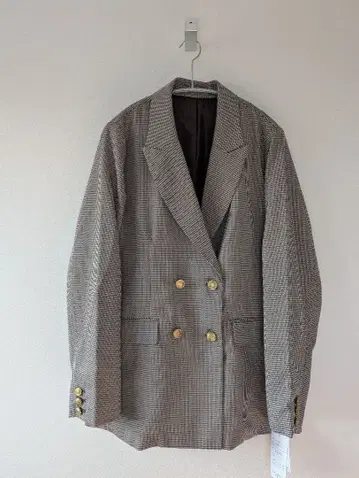 RANAN/골드 버튼 더블 테일러드 자켓