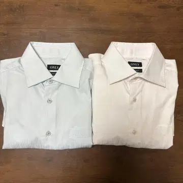 ONLY 스트라이프 긴팔 와이셔츠 2종 세트