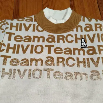 아르치비오 archivio 그래드 로고 축열 보온 스웨터 38