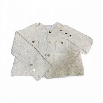 Apart by 아이보리 노카라 자켓 버튼 포함