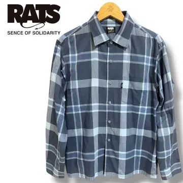 RATS 랏츠 체크 셔츠 블루 M 사이즈 11SS
