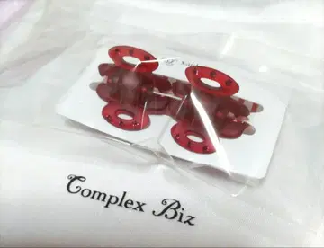 컴플렉스 비즈 돔 클립 돌 레드