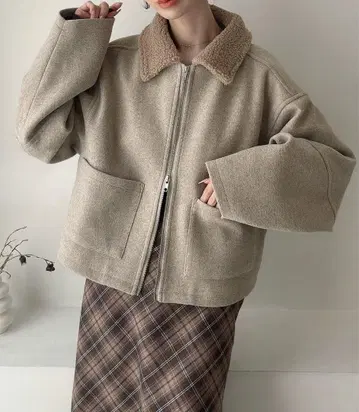 보아 칼라 숏 블루종