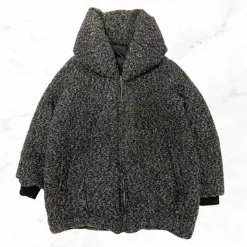 [ 신상품 ] 방한 모노톤 하이넥 집업 자켓 부클레