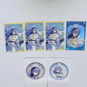 니지산지 Dytica 산리오 사진풍 카드 반짝반짝 캔뱃지 호시미치 쇼