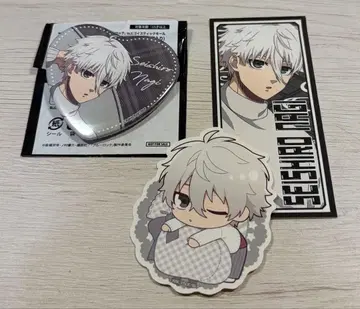 블루 록 나기 에고이스트 몰 하트 캔뱃지 스티커 세트