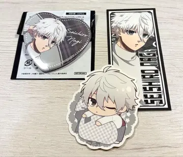 블루 록 나기 에고이스트 몰 하트 캔뱃지 스티커 세트