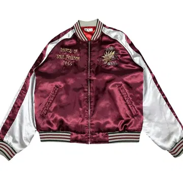 2XL 3L 광두 스카잔 빅 사이즈 용 후지산 자수 빨흰 충전솜