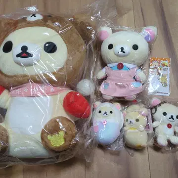 리락쿠마 코리락쿠마 봉제 인형 키링 묶음 판매