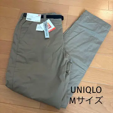 [택 포함 UNIQLO] 블록 테크 웜 이지 팬츠 M 브라운 웜 팬츠