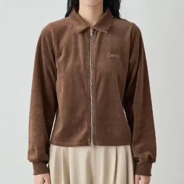 earthy_ 코튼 벨로아 W zip C/D