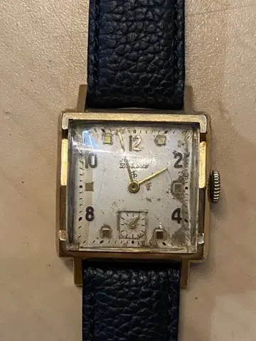 ELGIN 엘진 디럭스 10k 금장 1940년대 수동 와인딩 시계