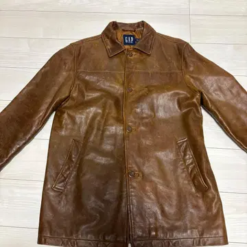 GAP 브라운 가죽 코트