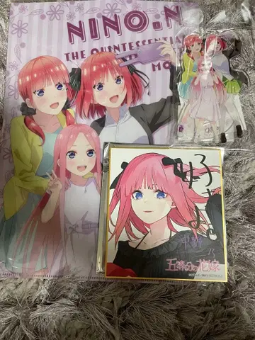 5등분의 신부 니노 색지 아크릴 스탠드 클리어 파일 아키하바라 아토레