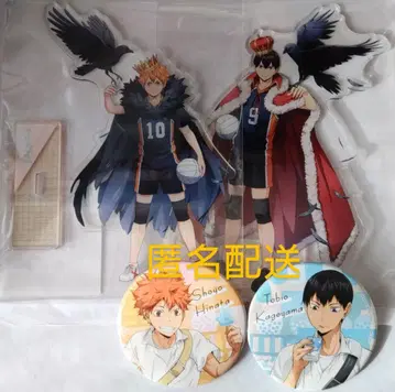 하이큐!! 하이도리 아크릴 스탠드와 요리미치 캔뱃지