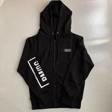 BMSG 블랙 풀 지퍼 후드티