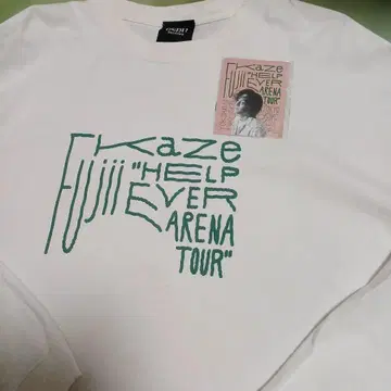 후지이 카제 HELP EVER ARENA TOUR 티셔츠(M)와 스티커