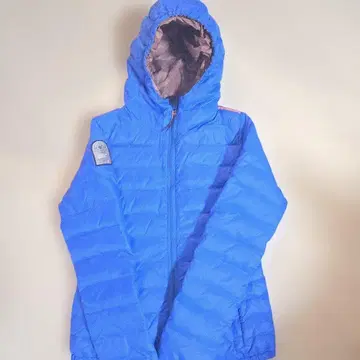 OSC 파랑 다운 자켓 후드 부착 S 사이즈