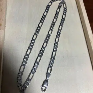 실버 925 피가로 체인 목걸이 약 55cm 폭 6mm