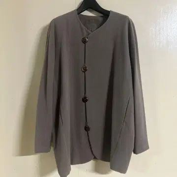 노카라 자켓 오버 사이즈