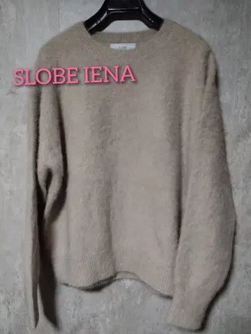 새상품급 SLOBE IENA 베이지 모헤어 혼방 스웨터 아이보리