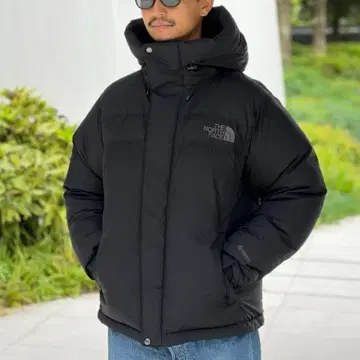 THE NORTH FACE 후드 부착 다운 자켓 L 블랙 바르톨로