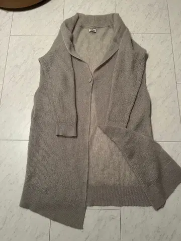 TOMMY HILFIGER DENIM 그레이 가디건 롱