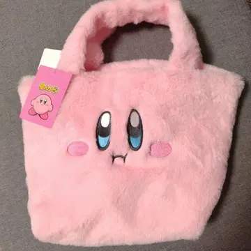 커비 퍼 토트백 핑크