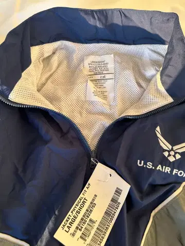 USAF 데드스탁 네이비 밀리터리 자켓 L