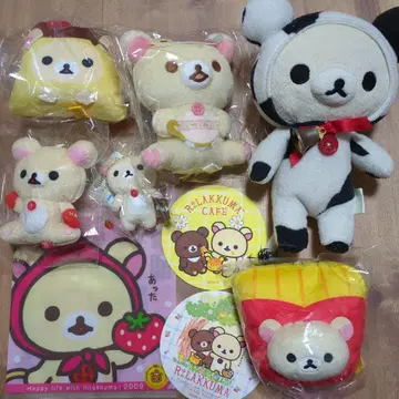 리락쿠마 코리락쿠마 봉제 인형 코스터 클리어 파일 묶음 판매