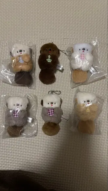 니코야마 포케 둥실둥실 랏코 봉제 인형 6개 세트