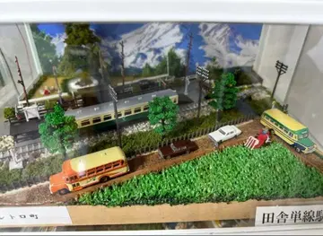 자작 디오라마 시골 단선역 철도 모형 세트