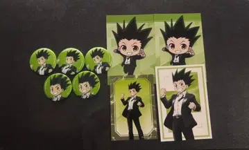 HUNTER x HUNTER 수트 브로마이드 캔뱃지 엽서 곤