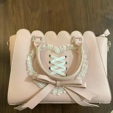 앙크루즈 핑크 핸드백