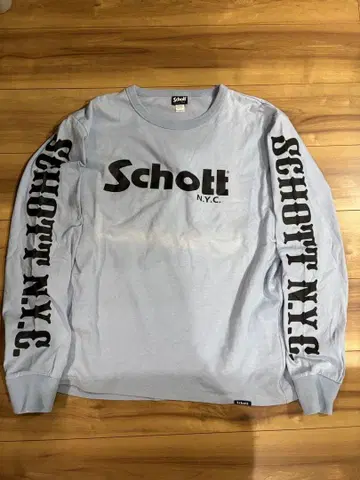 Schott N.Y.C. 긴팔 티셔츠 XL 라이트 블루