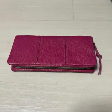 토요오카 지갑 핑크 장지갑 카드 슬롯 포함