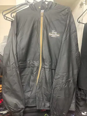 kustomstyle 후드 부착 자켓 블랙 L