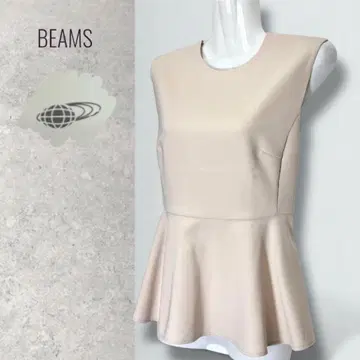 BEAMS 데미룩스 빔즈 트리아세 페플럼 슬리브리스 풀오버