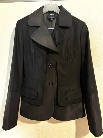 [ 미사용 ] TOMASO 이탈리아제 캐시미어 혼방 자켓 42 블랙