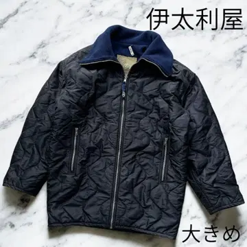 이타리야 이탈리아 코트 플리스 네이비 빅 사이즈 퀼팅